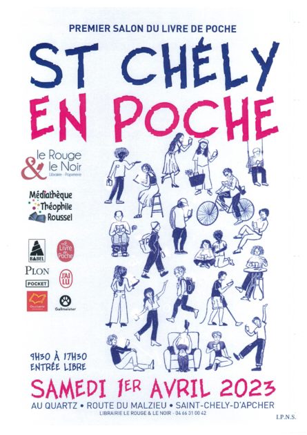 Affiche du salon du livre de poche 2023