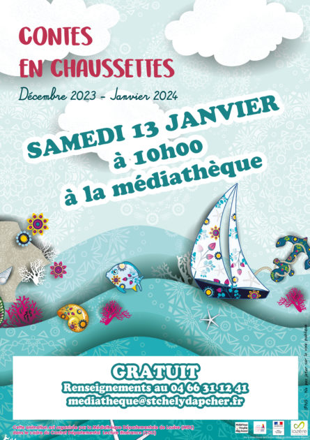Affiche contes chaussettes 2024